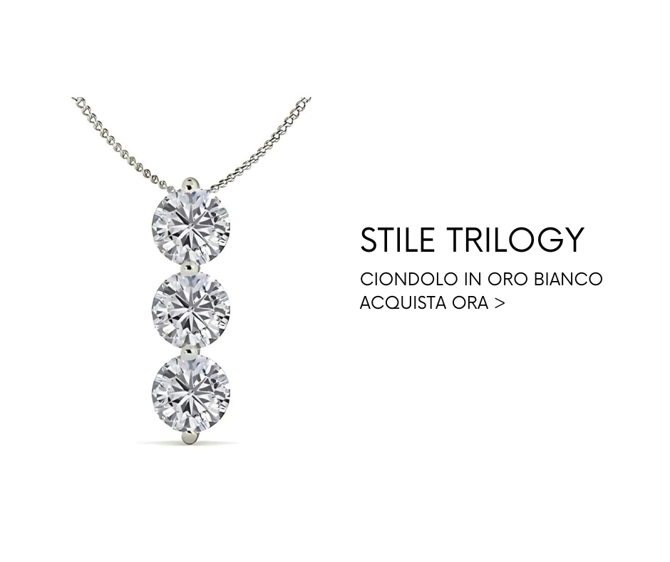 Ciondolo per collana stile trilogy